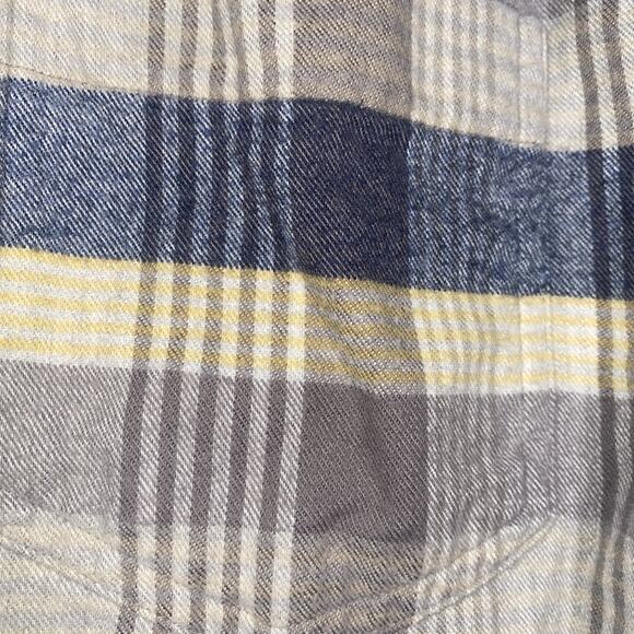 Toad Co Flannel Plaid Shirt Mens Large Long Sleeve Button Up 100% Organic Cotton - Picture 2 of 7